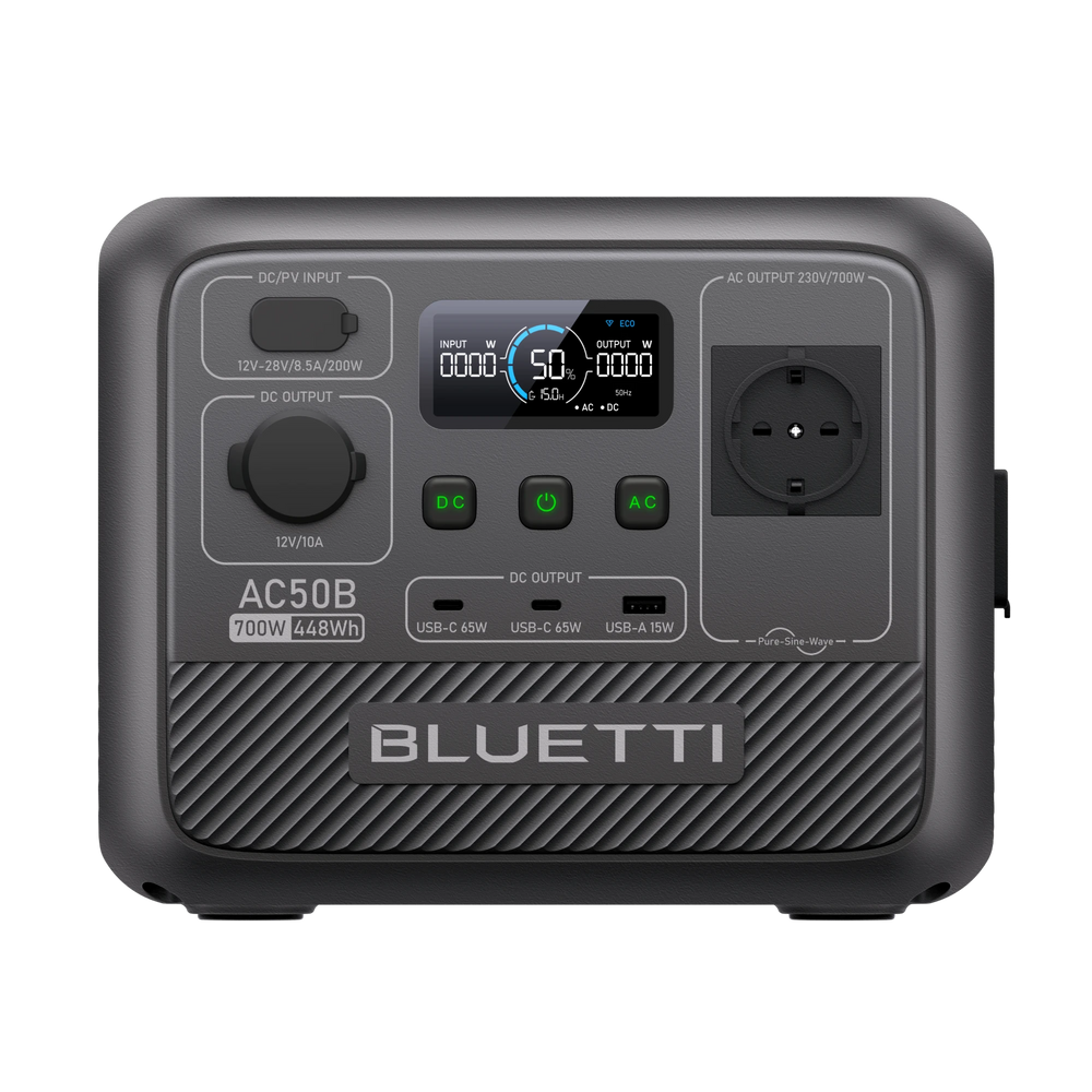 BLUETTI AC50B Tragbare Powerstation für Camping | 700 W 448 Wh (Nur Für Deutschland)