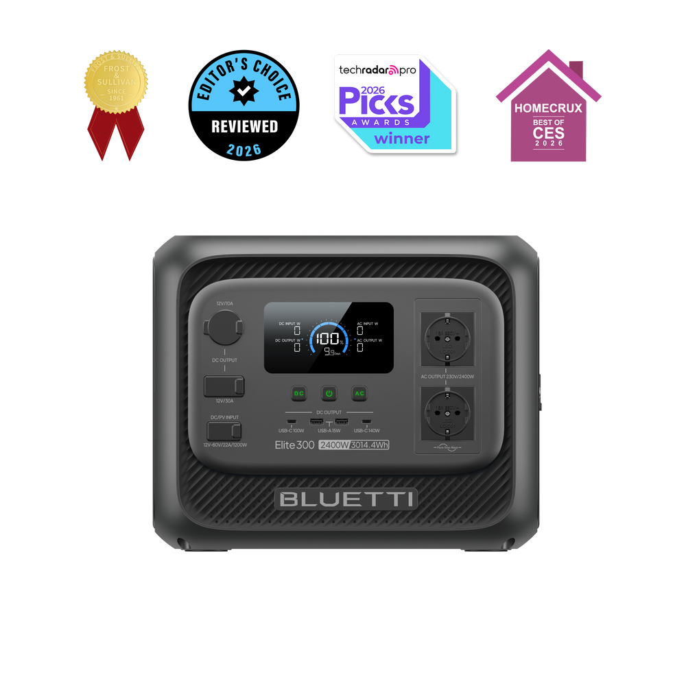 BLUETTI Elite 300 Tragbare Powerstation | 2.400W, 3.014,4Wh (Nur Für Deutschland)