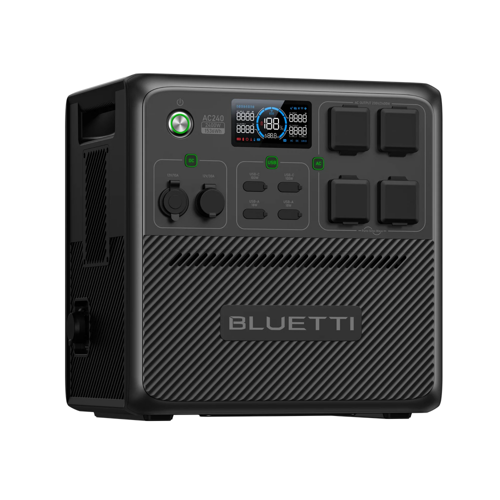 BLUETTI AC240 Tragbare Powerstation | 2400 W 1536 Wh (Nur für Deutschland)