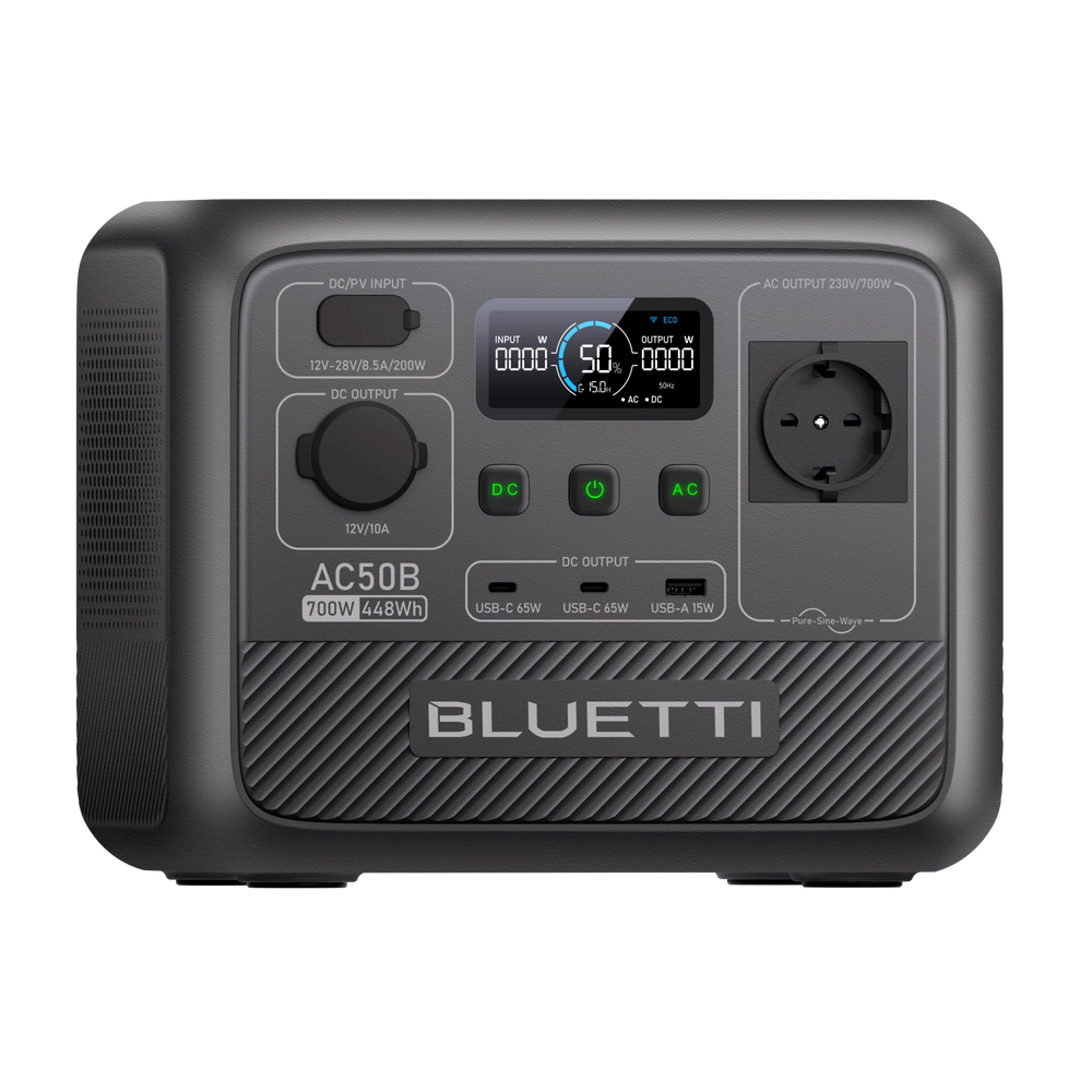 BLUETTI AC50B Tragbare Powerstation für Camping | 700 W 448 Wh (Nur Für Deutschland)