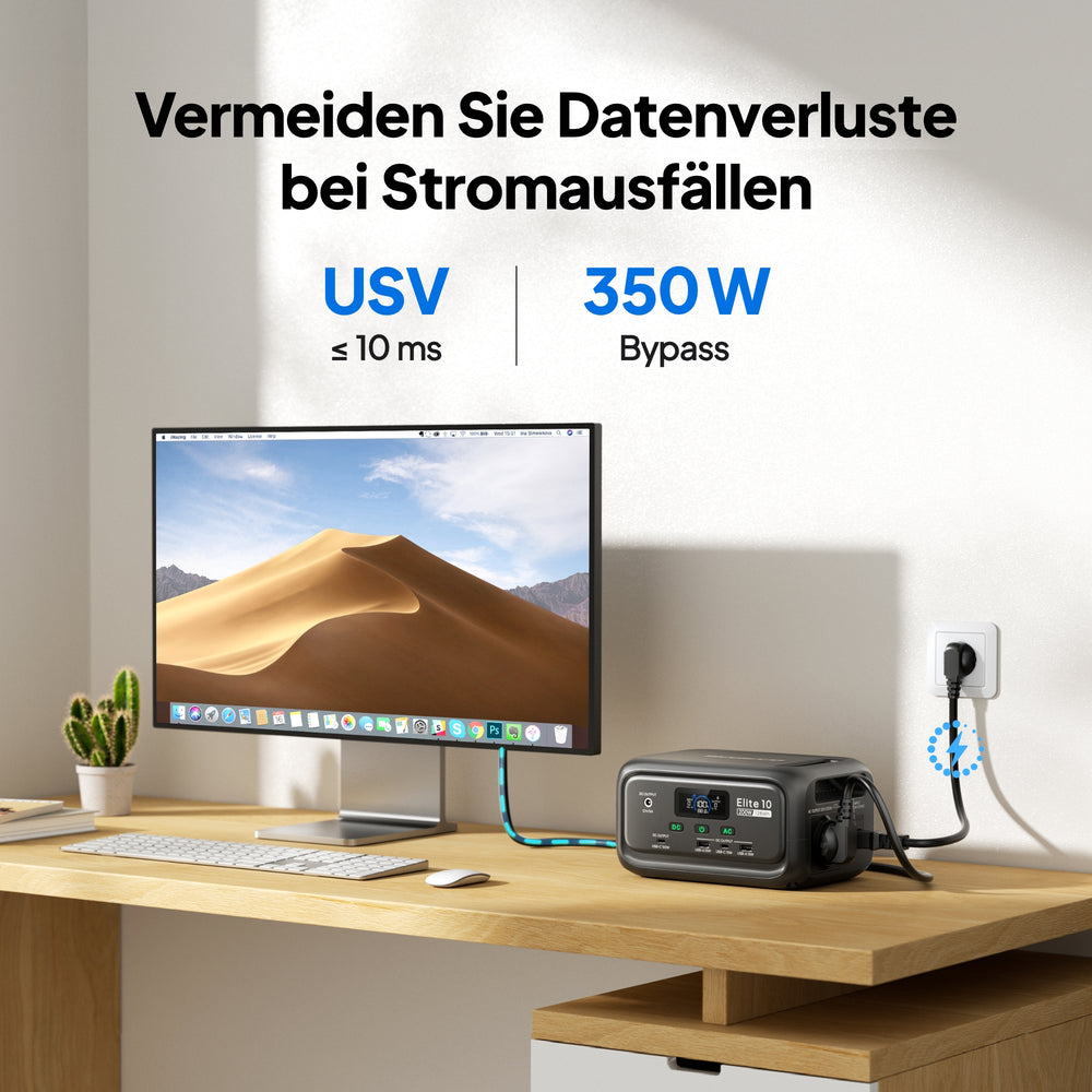 BLUETTI Elite 10 Mini Powerstation | 200 W 128 Wh (Nur Für Deutschland)