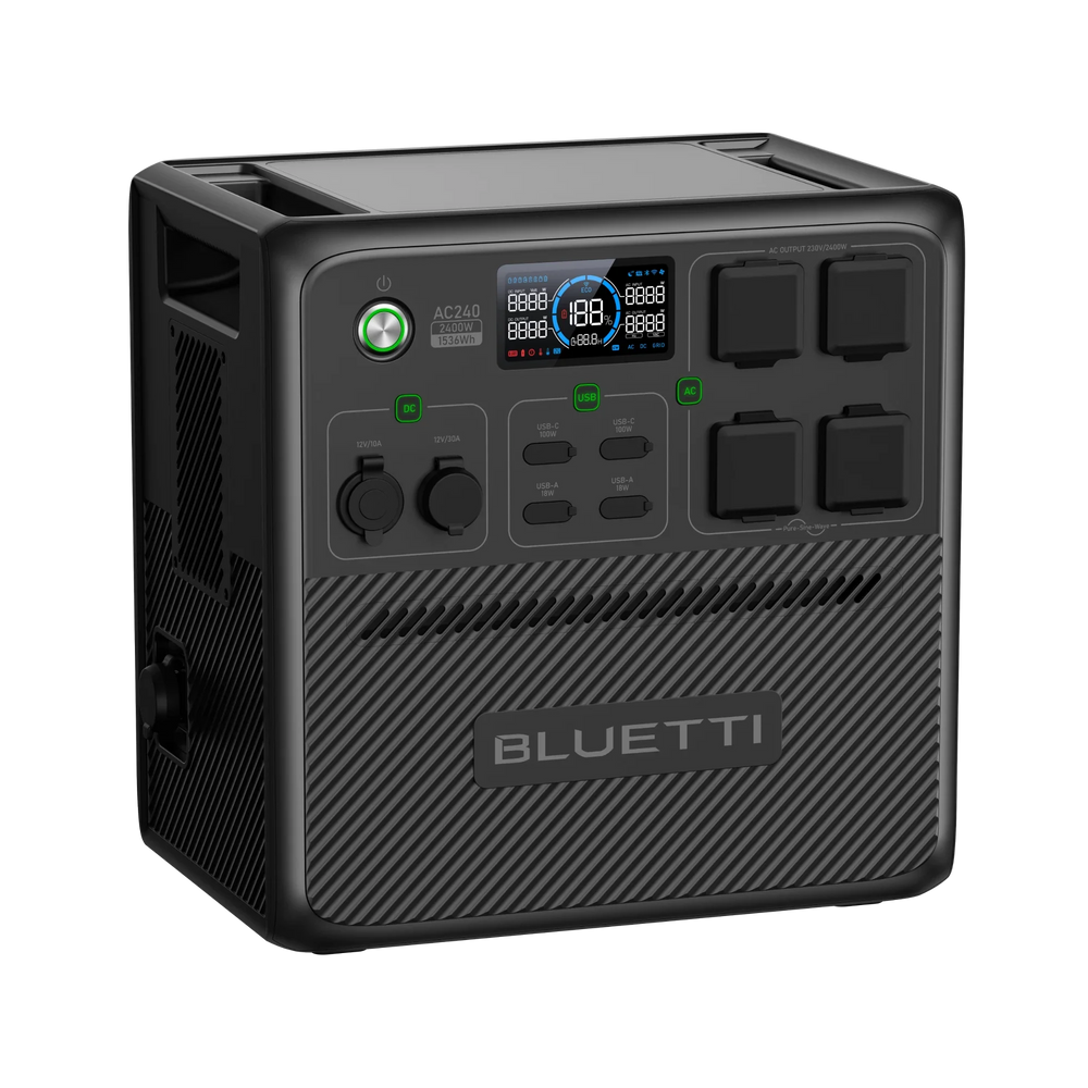 BLUETTI AC240 Tragbare Powerstation | 2400 W 1536 Wh (Nur für Deutschland)