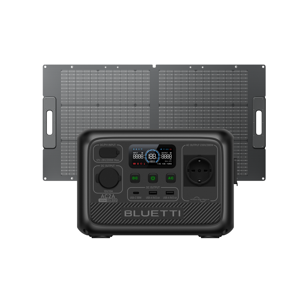 BLUETTI AC2A Tragbare Powerstation | 300 W 204,8 Wh (Nur Für Deutschland)