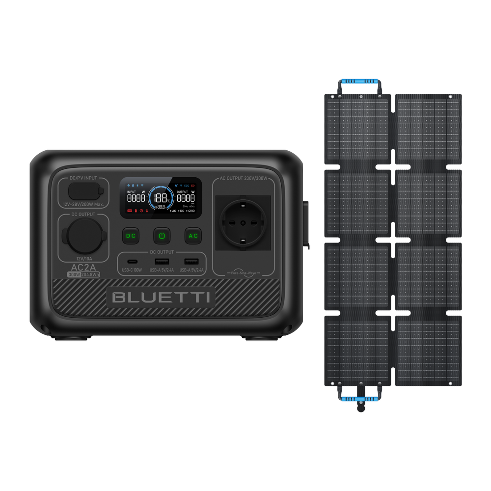 BLUETTI AC2A Tragbare Powerstation | 300 W 204,8 Wh (Nur Für Deutschland)