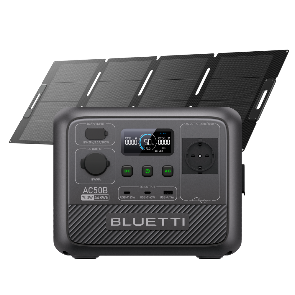 BLUETTI AC50B Tragbare Powerstation für Camping | 700 W 448 Wh (Nur Für Deutschland)