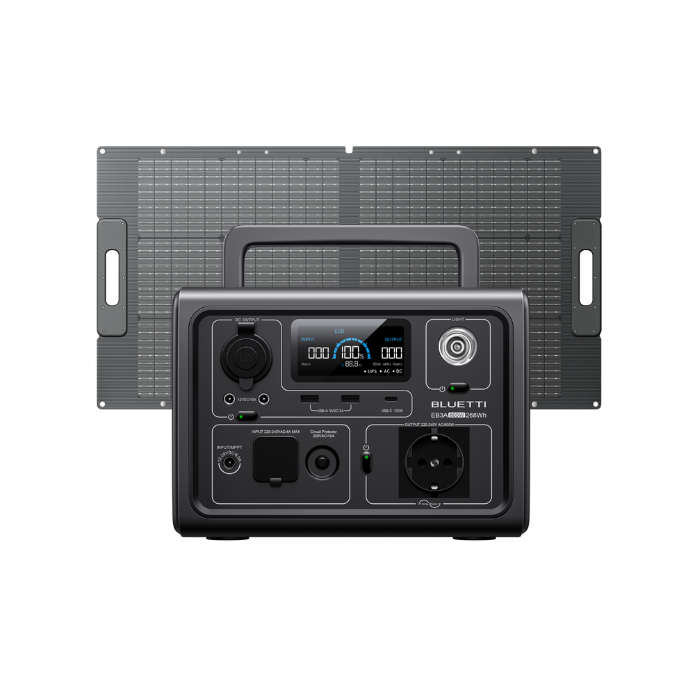BLUETTI EB3A Tragbare Powerstation | 600 W 268 Wh (Nur Für Deutschland)