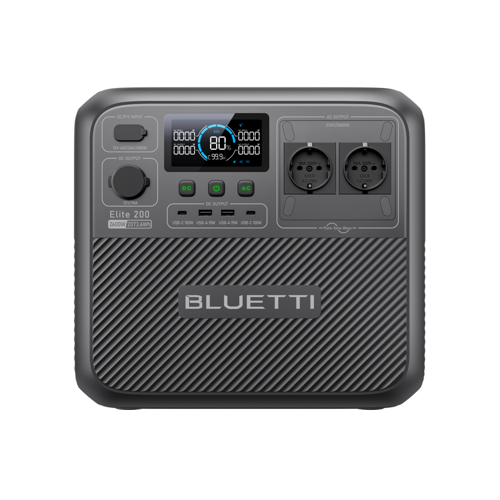BLUETTI Elite 200 V2 Tragbare Powerstation | 2600 W 2073,6 Wh (Nur Für Deutschland)