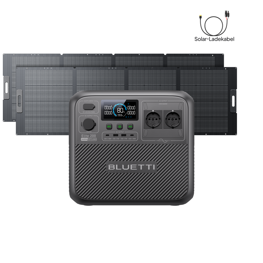 BLUETTI Elite 200 V2 Tragbare Powerstation | 2600 W 2073,6 Wh (Nur Für Deutschland)
