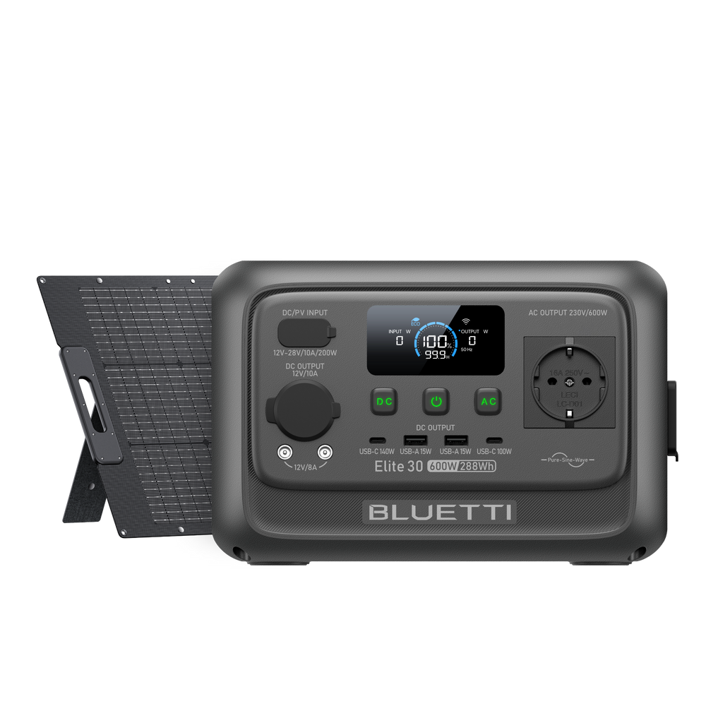 BLUETTI Elite 30 V2 Tragbare Powerstation | 600 W 288 Wh (Nur Für Deutschland)