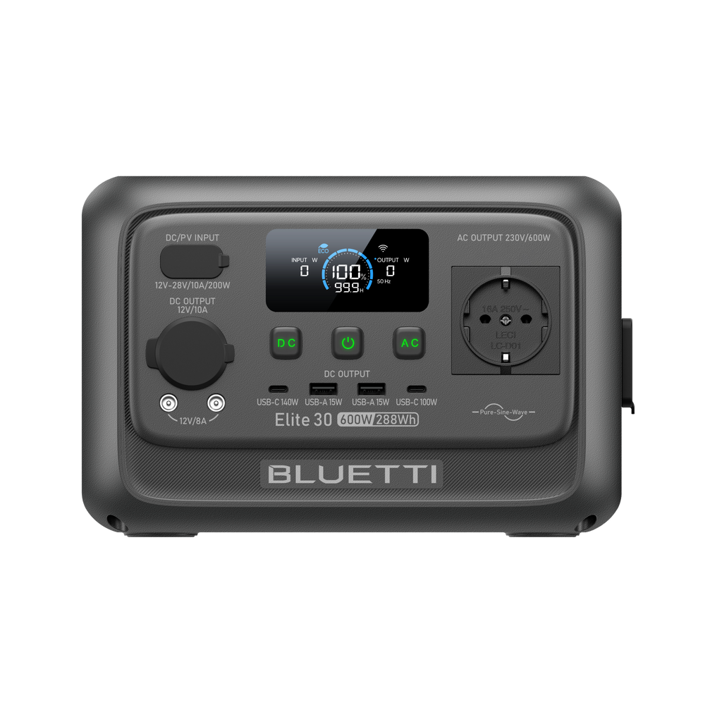BLUETTI Elite 30 V2 Tragbare Powerstation | 600 W 288 Wh (Nur Für Deutschland)