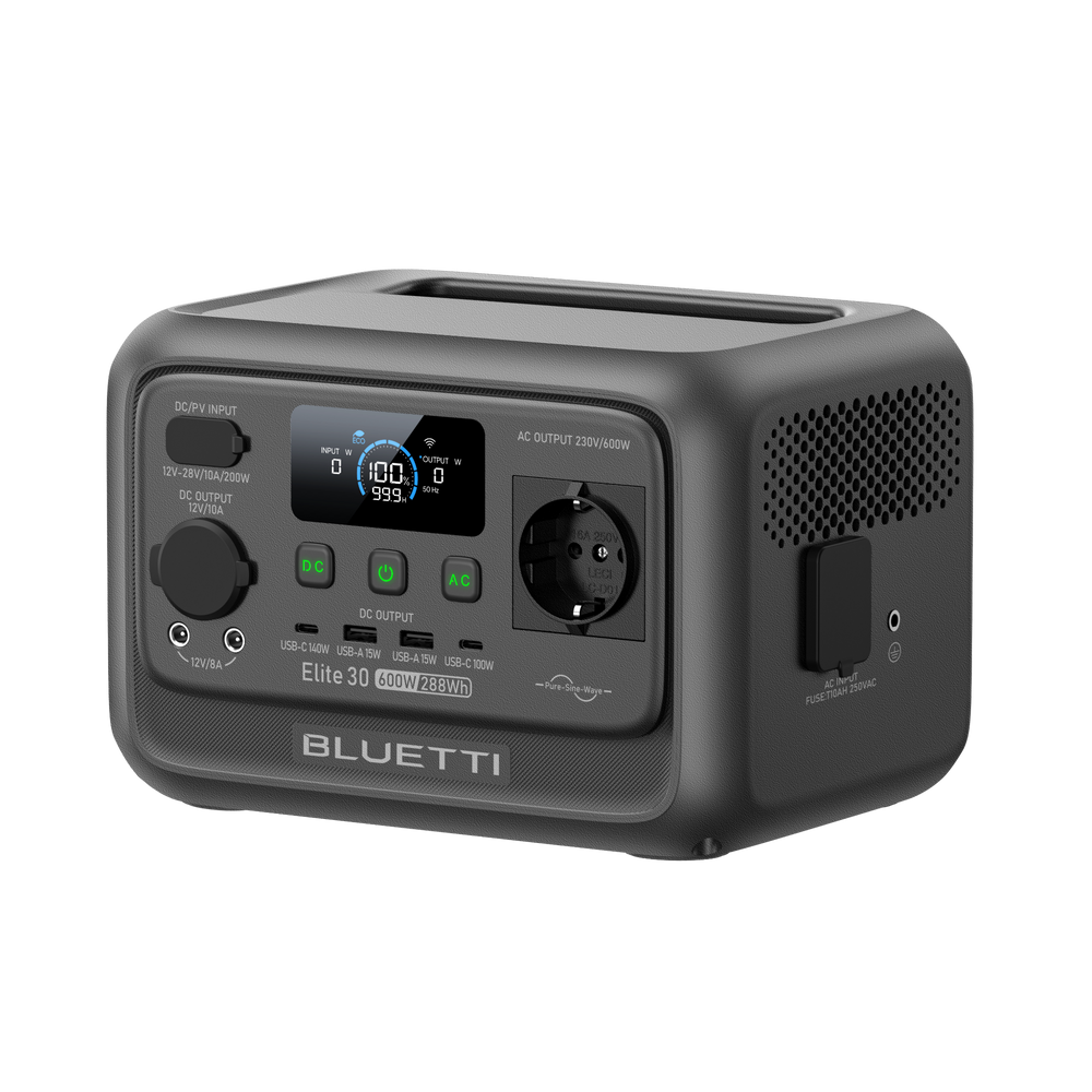 BLUETTI Elite 30 V2 Tragbare Powerstation | 600 W 288 Wh (Nur Für Deutschland)