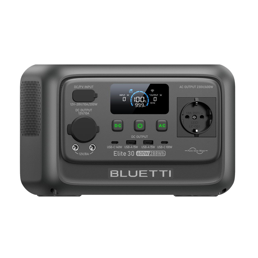 BLUETTI Elite 30 V2 Tragbare Powerstation | 600 W 288 Wh (Nur Für Deutschland)