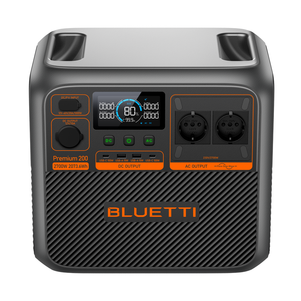 BLUETTI Premium 200 V2 Tragbare Powerstation | 2.700W 2.073,6Wh
