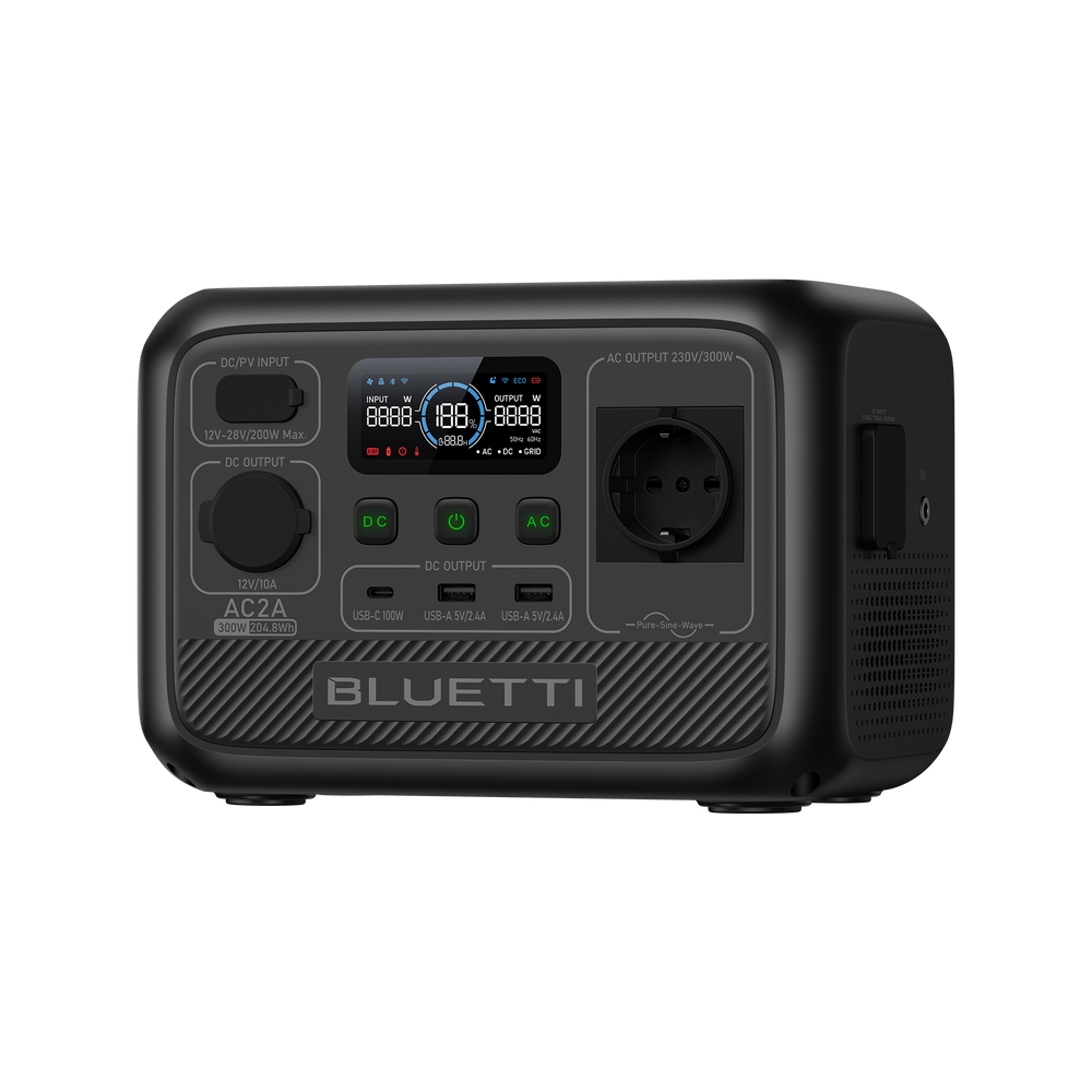 BLUETTI AC2A Tragbare Powerstation | 300 W 204,8 Wh (Nur Für Deutschland)
