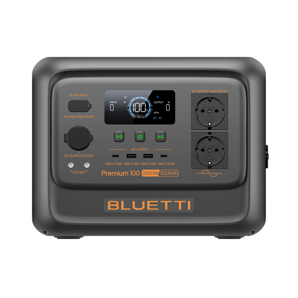 BLUETTI Premium 100 V2 Tragbare Powerstation | 2.000W 1.024Wh