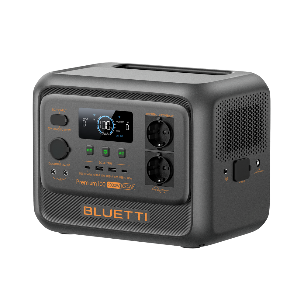 BLUETTI Premium 100 V2 Tragbare Powerstation | 2.000W 1.024Wh