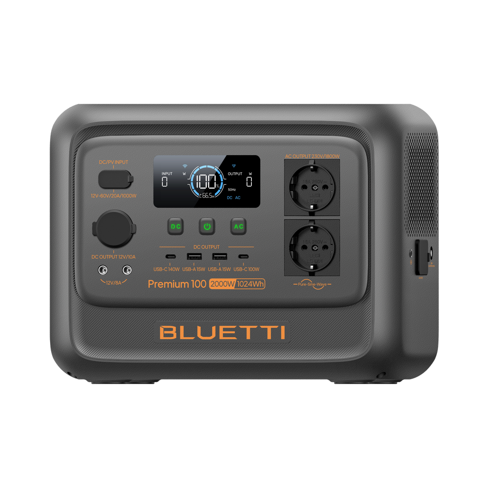 BLUETTI Premium 100 V2 Tragbare Powerstation | 2.000W 1.024Wh
