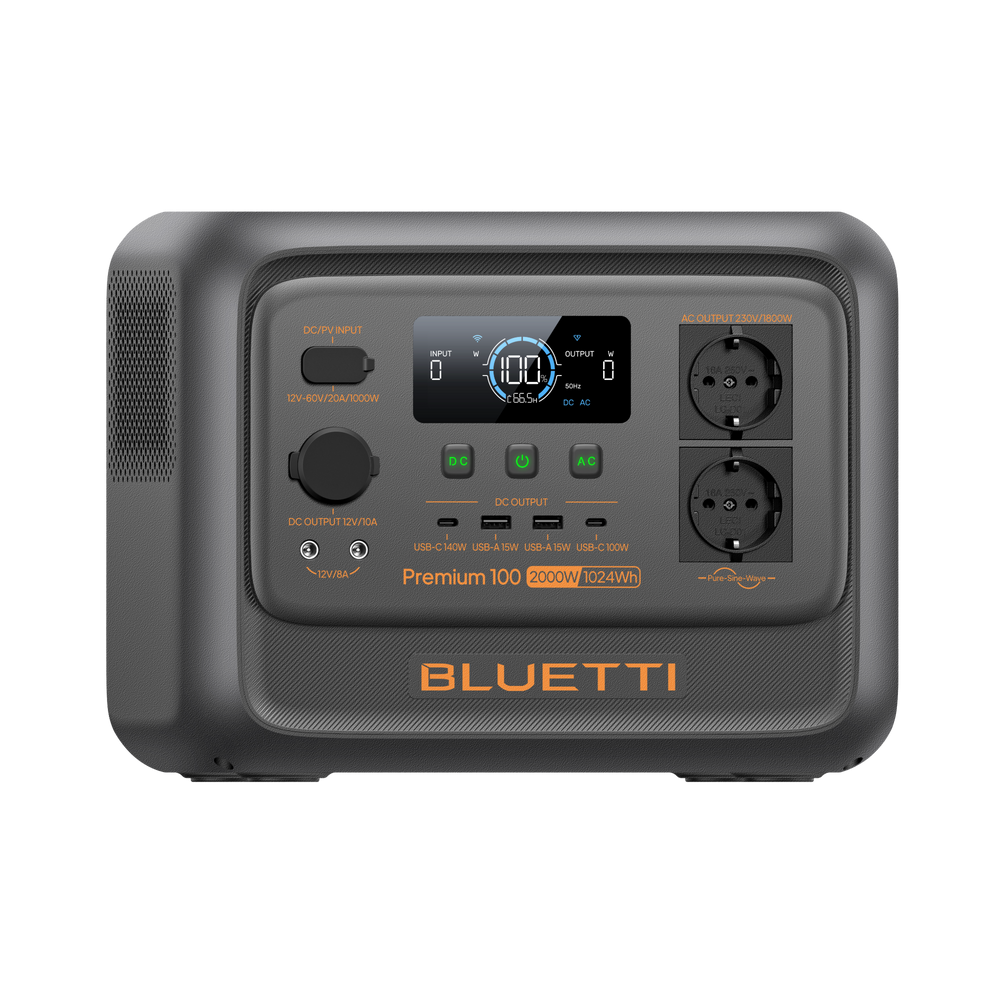 BLUETTI Premium 100 V2 Tragbare Powerstation | 2.000W 1.024Wh