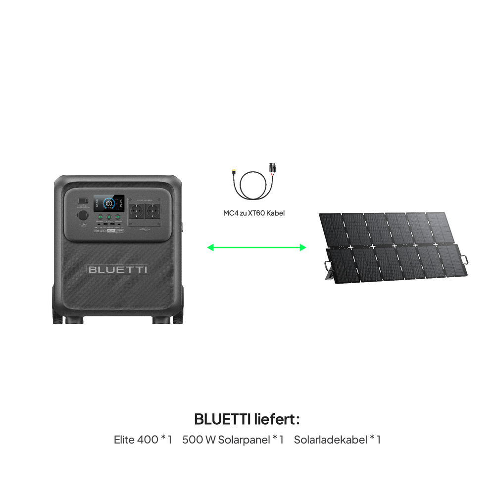 BLUETTI Elite 400 tragbare Powerstation | 2.600 W, 3.840 Wh (Nur Für Deutschland)