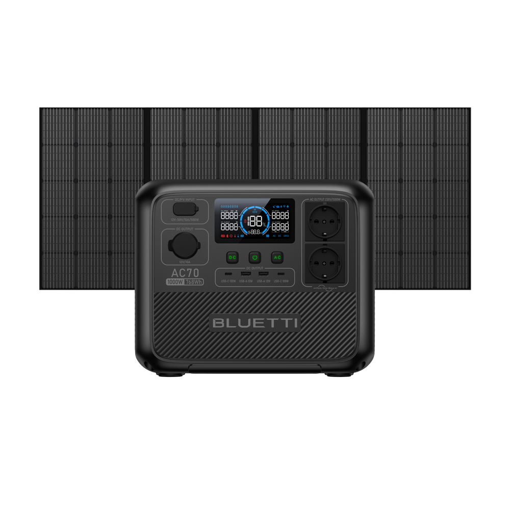 BLUETTI AC70 Tragbare Powerstation | 1000 W 768 Wh (Nur Für Deutschland)