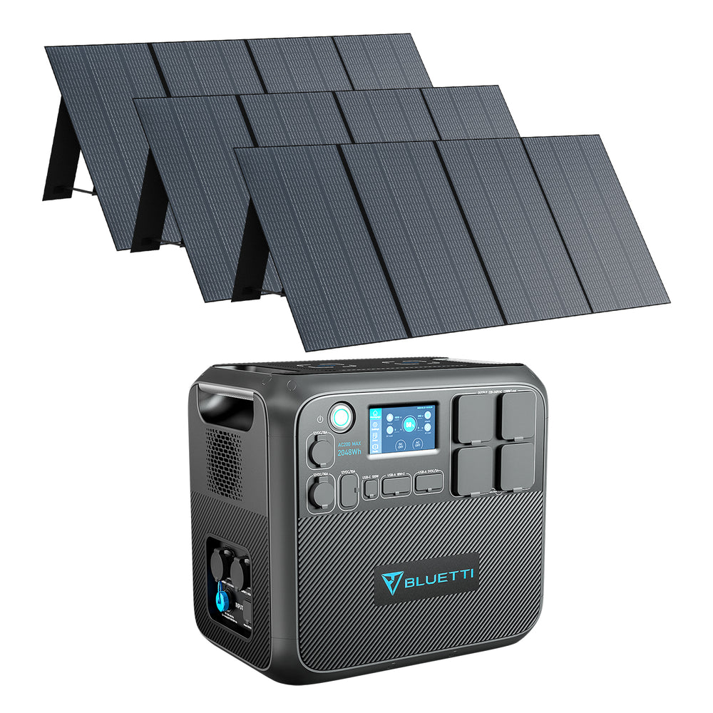 bluetti ac200max + 3*pv350 stromaggregat solar