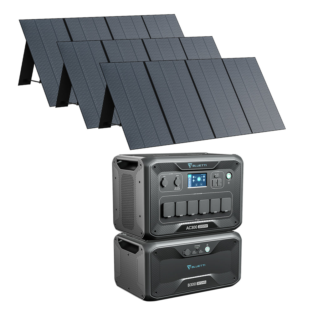 BLUETTI AC300 + B300 + 3*PV350 Stromaggregat Solar