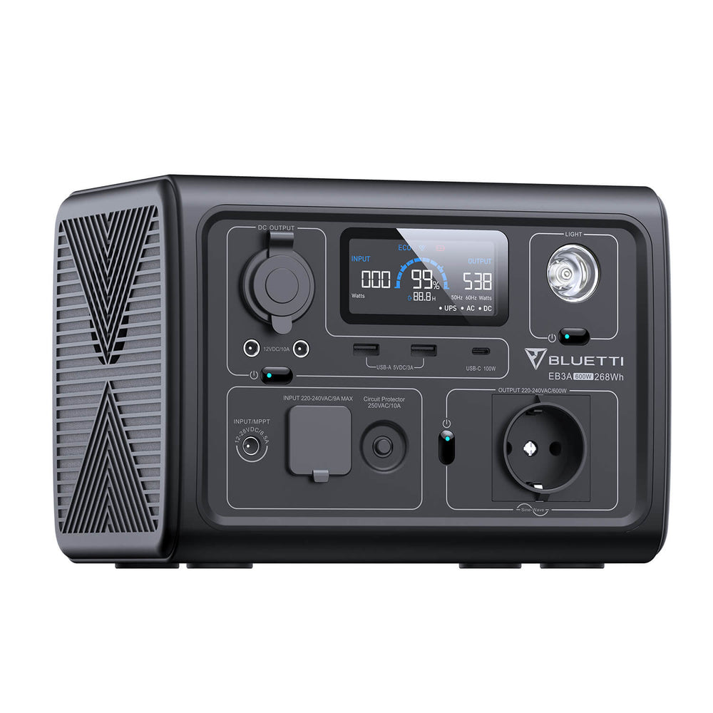 BLUETTI EB3A Tragbare Powerstation | 600 W 268 Wh (Nur Für Deutschland)