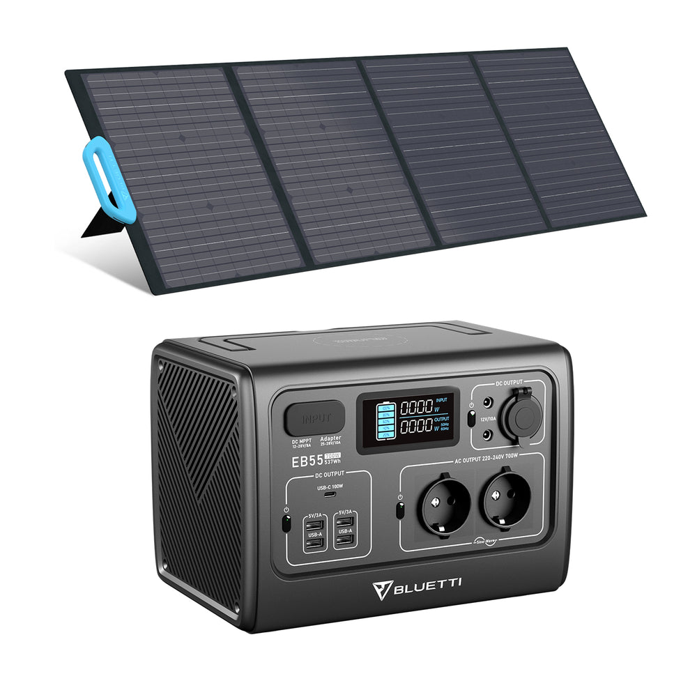 BLUETTI EB55 + PV120 Stromgenerator