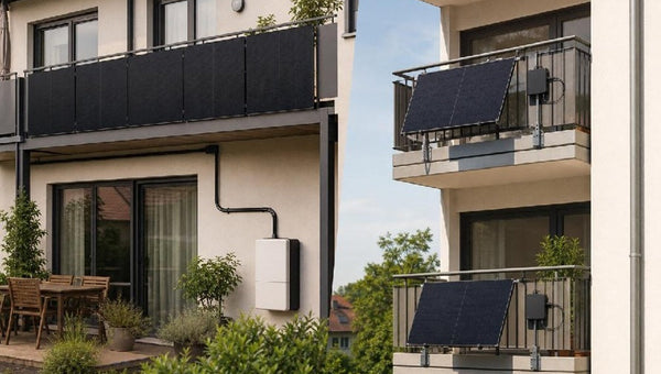 Großes und mehrere kleine Balkonkraftwerke im Vergleich