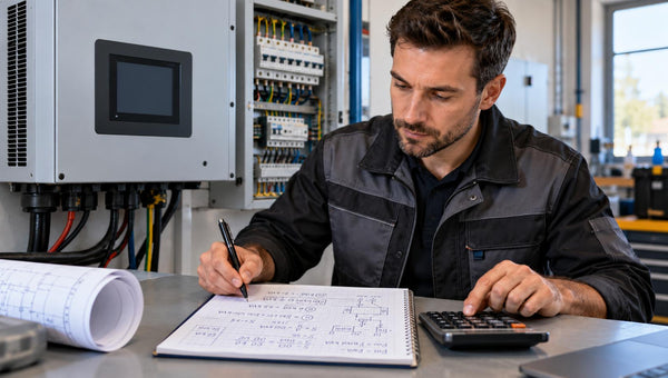 Elektroingenieur berechnet kVA, kW und Stromstärke