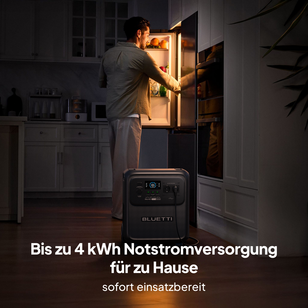 BLUETTI Elite 400 tragbare Powerstation | 2.600 W, 3.840 Wh (Nur Für Deutschland)