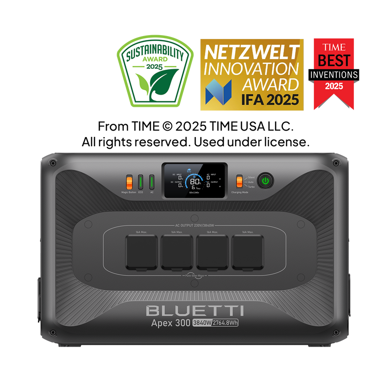 BLUETTI Apex 300 Vielseitige Powerstation| 3.840 W 2.764,8 Wh (Nur Für Deutschland)