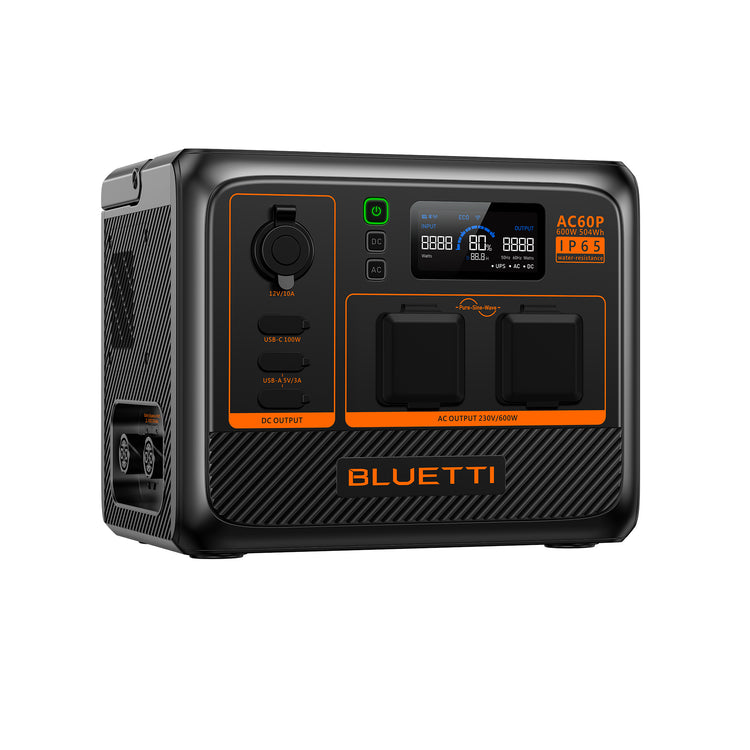 BLUETTI AC60P Tragbare Powerstation | 600 W 504 Wh