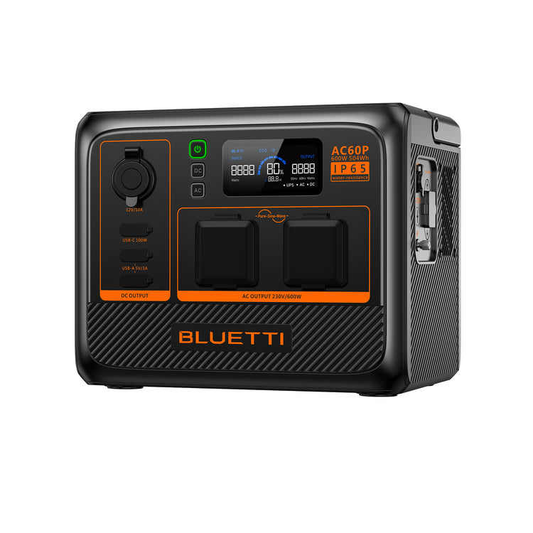 BLUETTI AC60P Tragbare Powerstation | 600 W 504 Wh