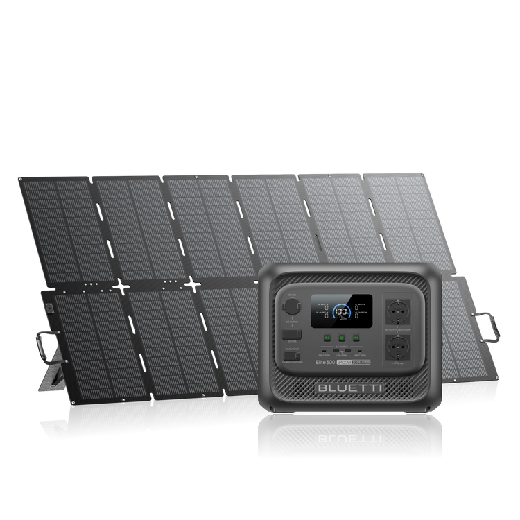 BLUETTI Elite 300+500W | 2.400W 3.014,4Wh 500 W Solar Kit (Nur Für Deutschland)