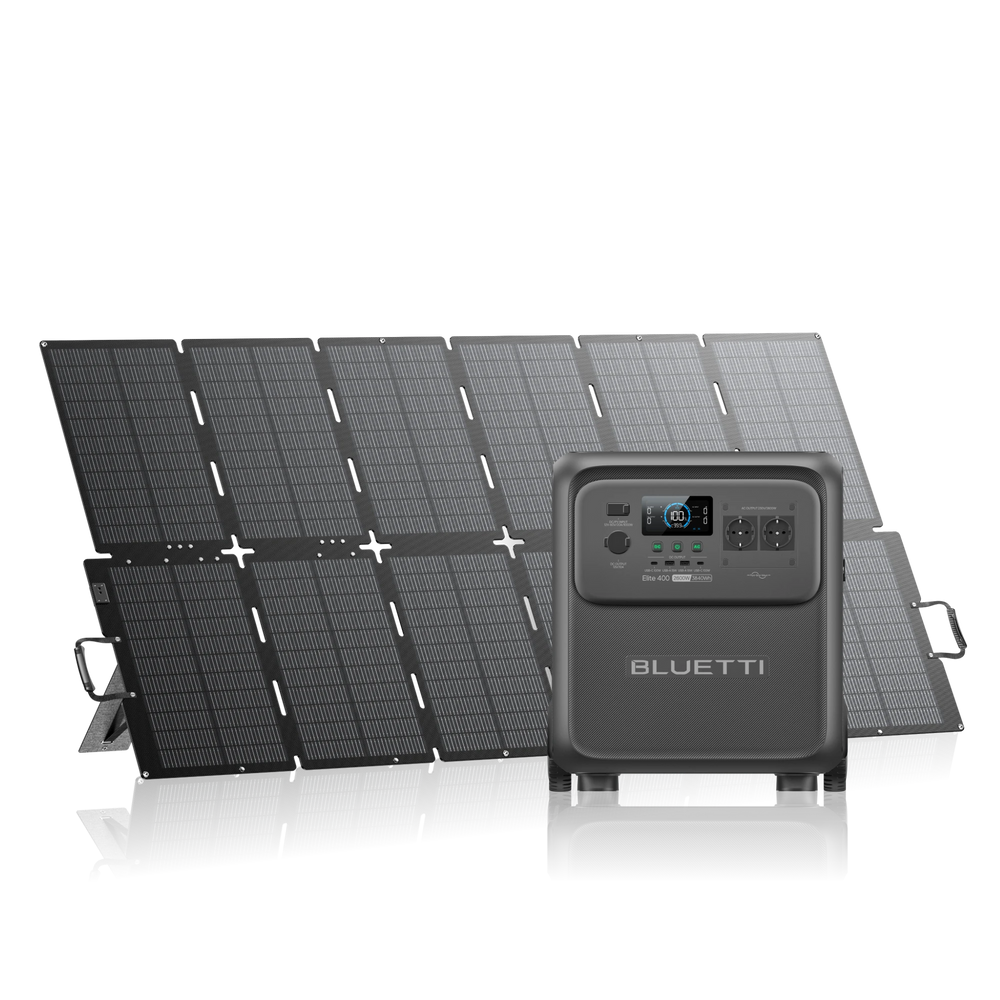 BLUETTI Elite 400+500W | 2.600W 3.840Wh 500W Solar Kit (Nur Für Deutschland)