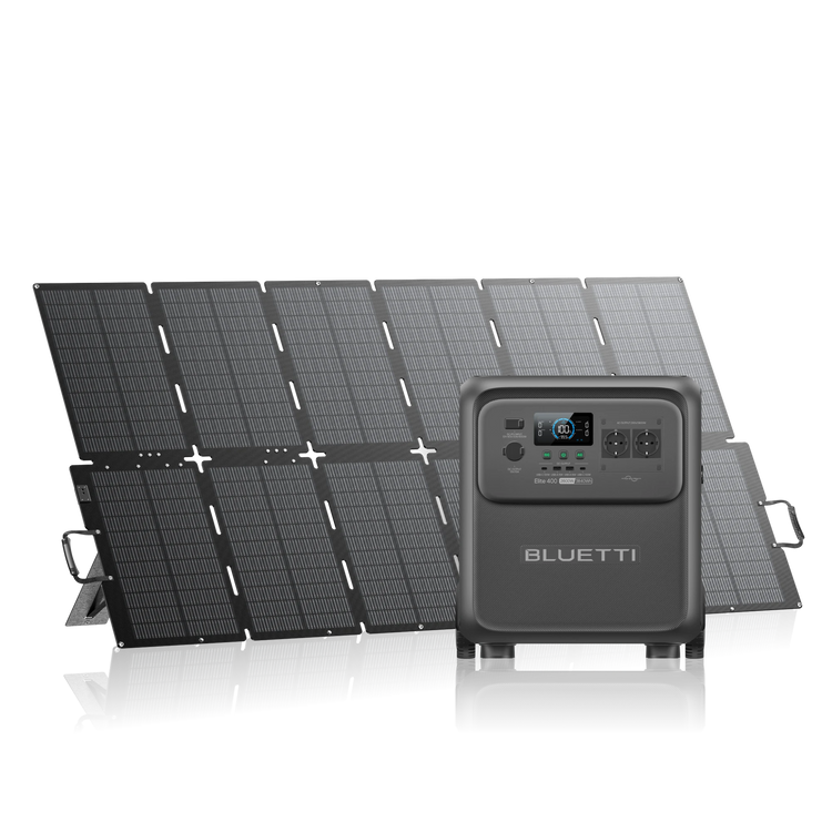 BLUETTI Elite 400+500W | 2.600W 3.840Wh 500W Solar Kit (Nur Für Deutschland)