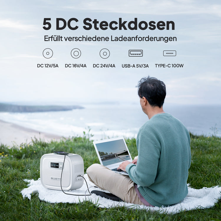 BLUETTI X60 614 Wh CPAP Power Bank für Camping/Reisen/Notfälle