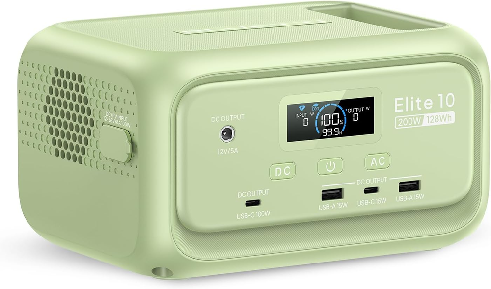 BLUETTI Elite 10 Grüne Mini Powerstation | 200 W 128 Wh  (Amazon)