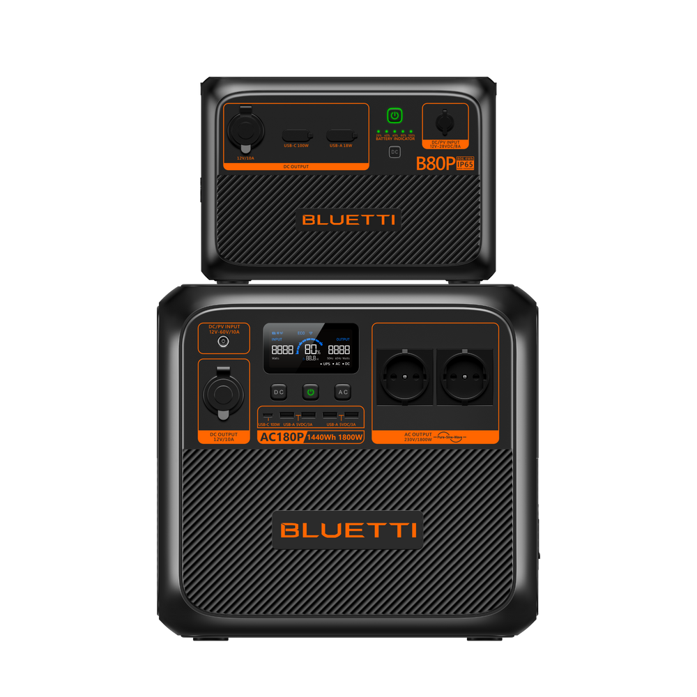 BLUETTI AC180P Tragbare Powerstation | 1800 W 1440 Wh