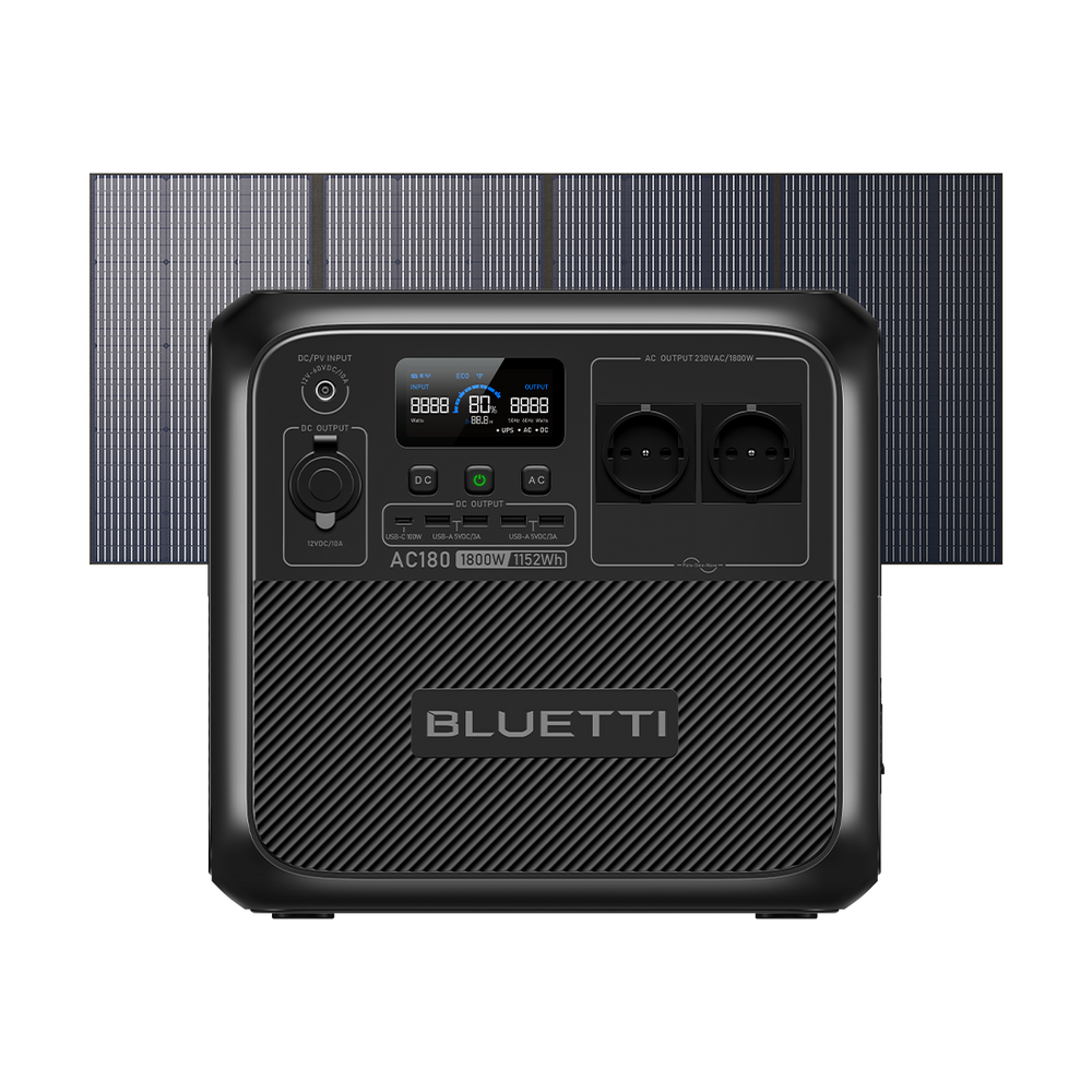 BLUETTI AC180 Tragbare Powerstation | 1800 W 1152 Wh (Nur Für Deutschland)