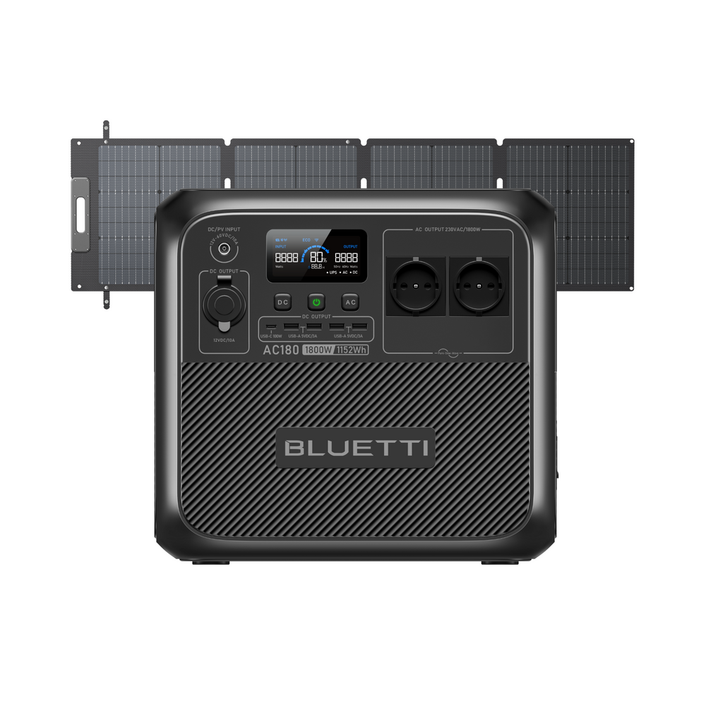 BLUETTI AC180 Tragbare Powerstation | 1800 W 1152 Wh (Nur Für Deutschland)