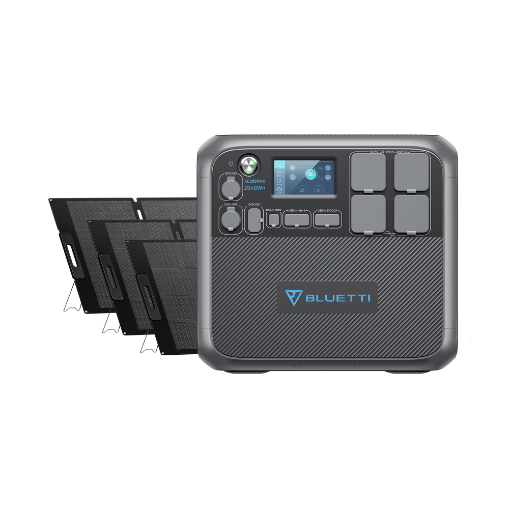 BLUETTI AC200MAX + 3*MP200 Stromgenerator