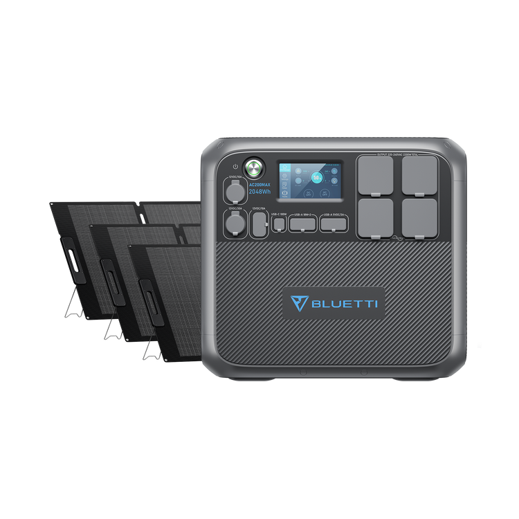 BLUETTI AC200MAX + 3*MP200 Stromgenerator