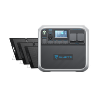 BLUETTTI AC200P Tragbare Solargenerator + MP200 Solarpanele