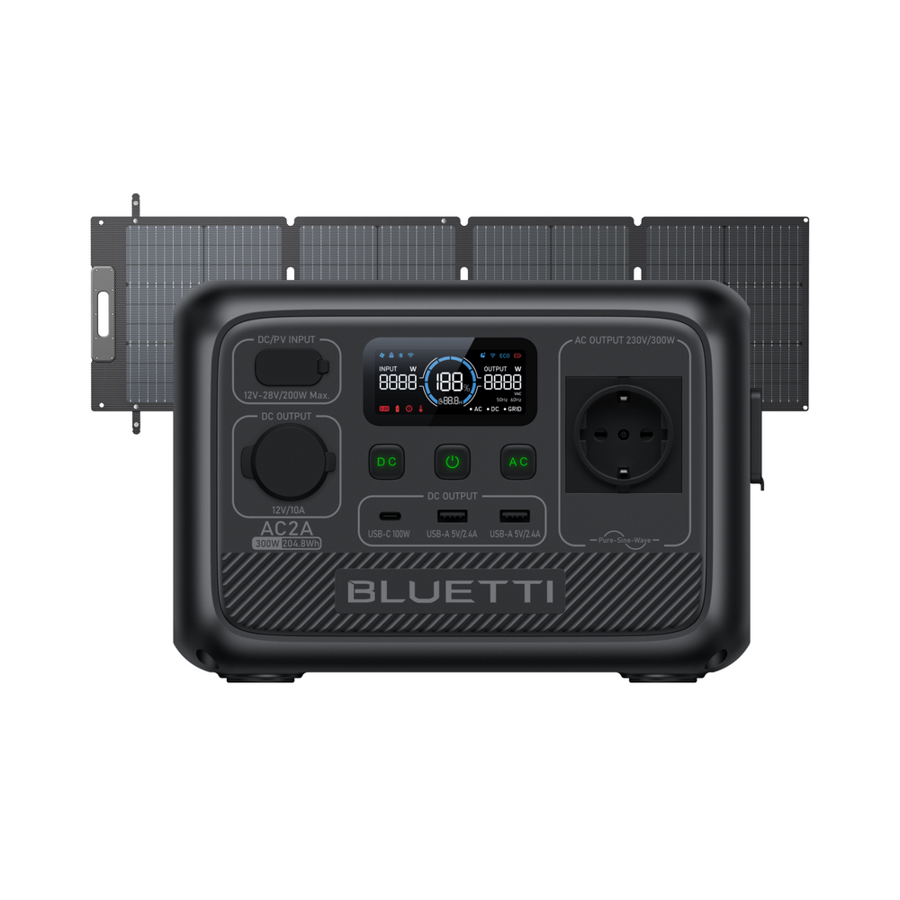 BLUETTI AC2A Tragbare Powerstation | 300 W 204,8 Wh (Nur Für Deutschland)