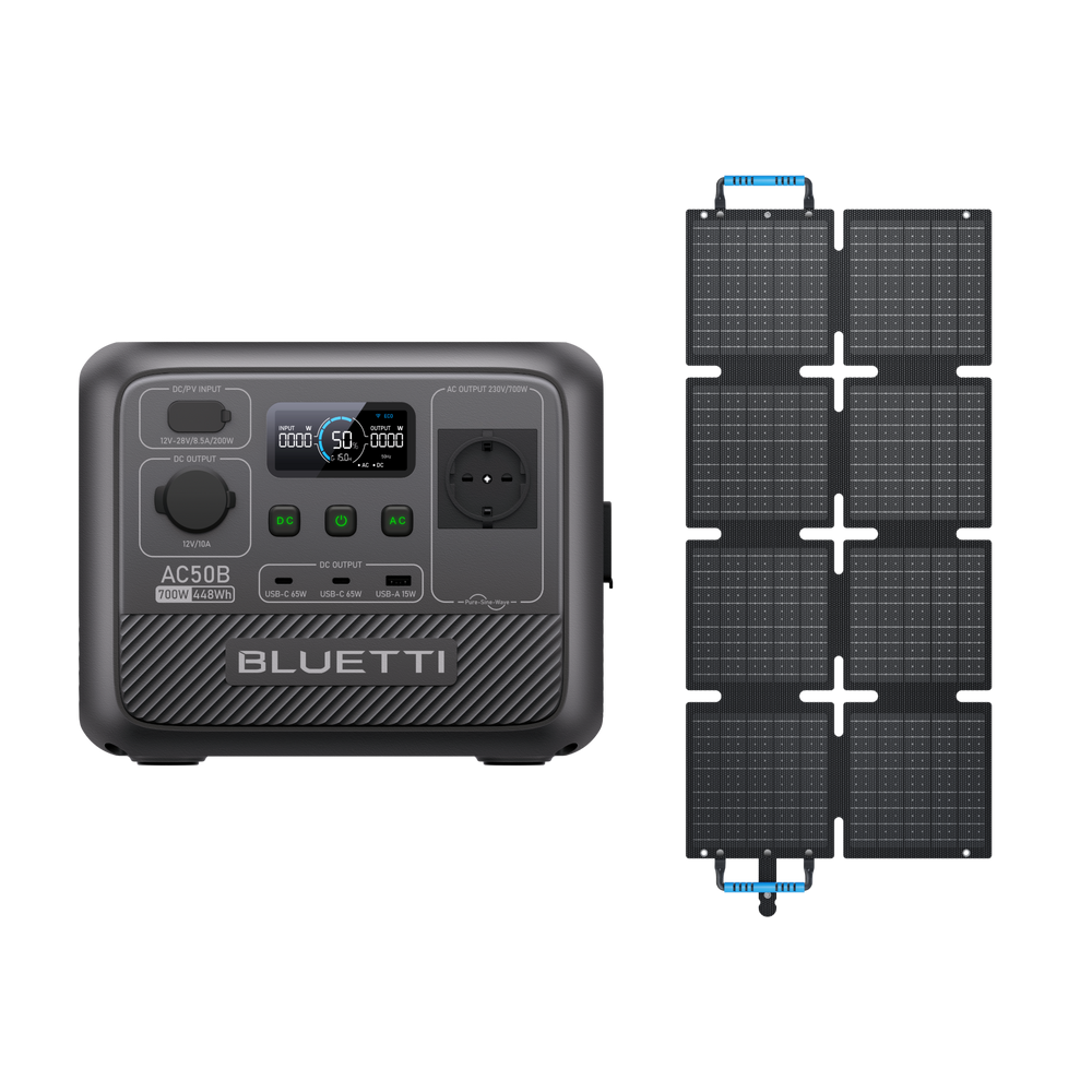 BLUETTI AC50B Tragbare Powerstation für Camping | 700 W 448 Wh (Nur Für Deutschland)