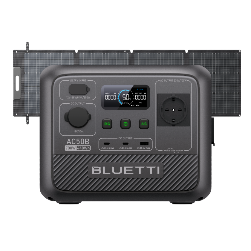 BLUETTI AC50B Tragbare Powerstation für Camping | 700 W 448 Wh (Nur Für Deutschland)