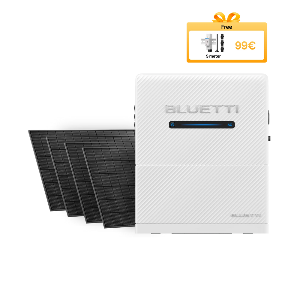 BLUETTI Balco 260 + BC260+4*450W | 2.400 W | 5.120 Wh | Heim-Backup Batterrie | 1.800W Solar Kit (Nur Für Deutschland)