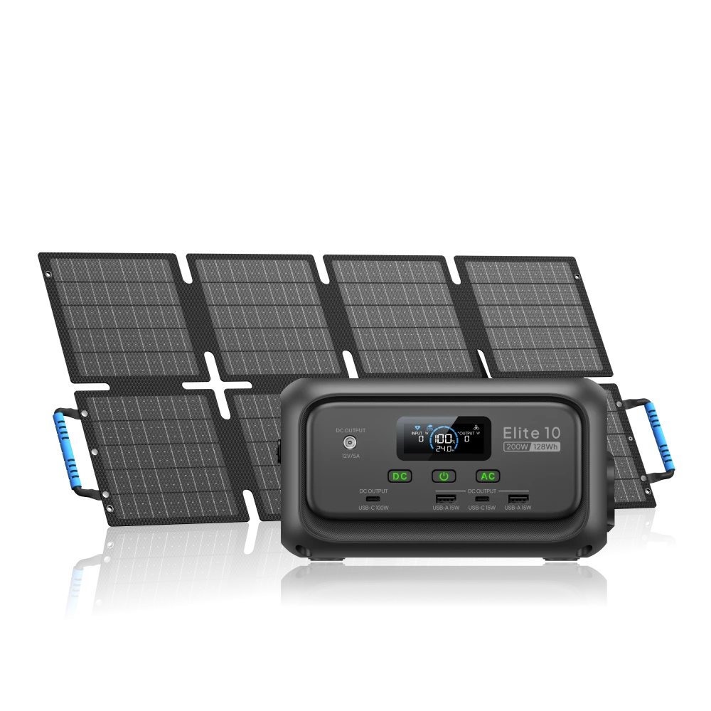 BLUETTI Elite 10+60 W | 200 W 128 Wh 60 W Solar Kit (Nur Für Deutschland)